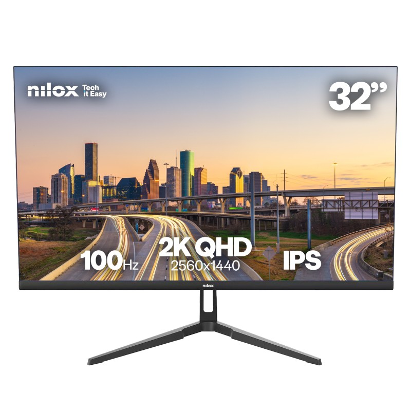 MONITOR 32 IPS 100 HZ HDMI Y DP pantalla para PC 81 3 cm (32") 2560 x 1440 Pixeles Quad HD LCD Negro