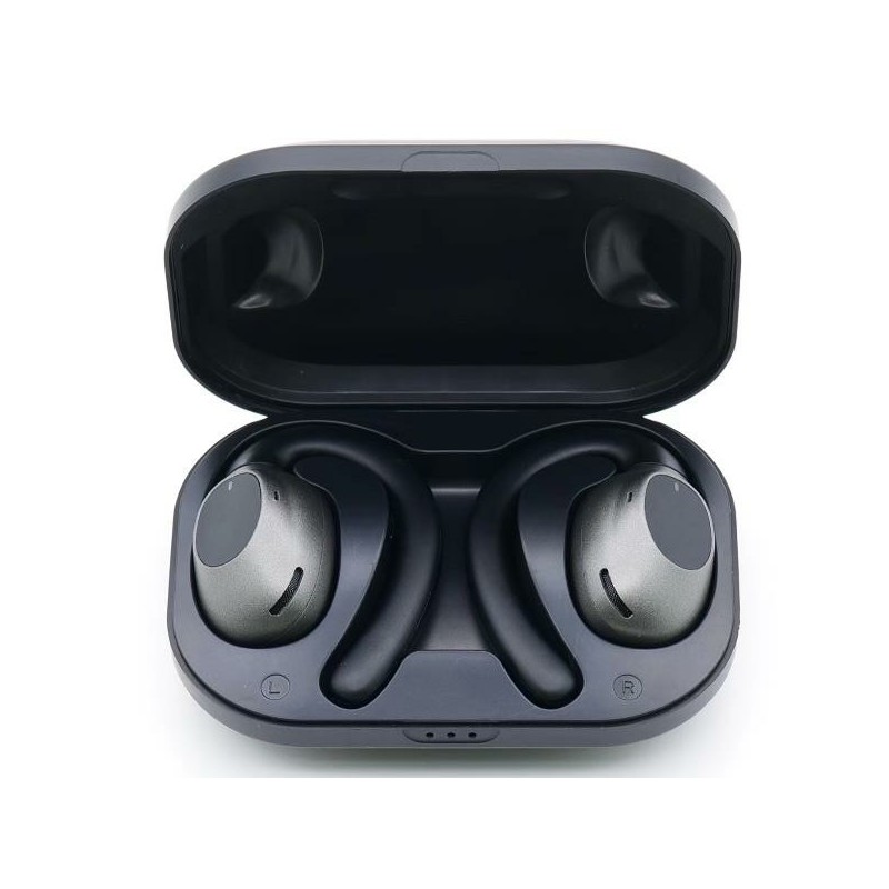 NXTWRUNBEATOR auricular y casco Auriculares Inalámbrico Dentro de oído Llamadas/Música Bluetooth Negro  Plata