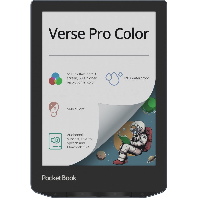 Verse Pro Color lectore de e-book Pantalla táctil 16 GB Wifi Negro  Azul