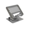 Soporte Elevador con rotación 360° y ajustable  para dispositivos de 11”-17”  Color Gris Oscuro