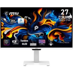 Pro MAX 271UPXW12G pantalla para PC 67 3 cm (26.5") 3840 x 2160 Pixeles UltraWide Full HD QD-OLED Blanco