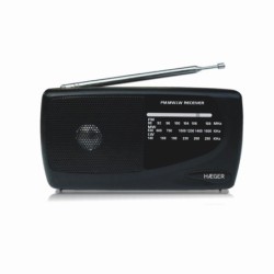 PR-TRI.002A radio Portátil Negro