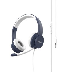 PT-WDH002N auricular y casco Auriculares Alámbrico Diadema Oficina/Centro de llamadas Azul