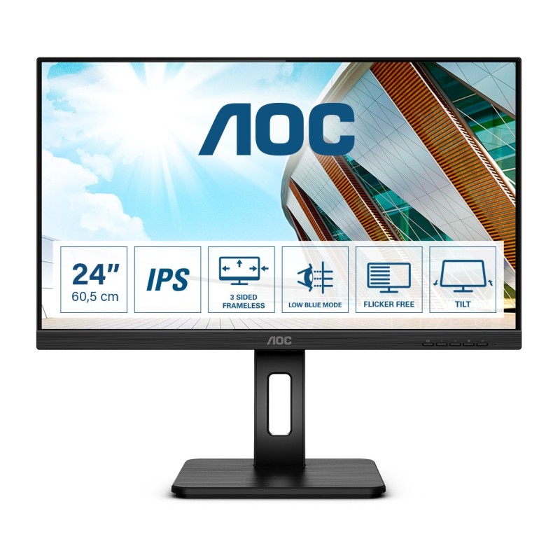 P2 Q24P2Q pantalla para PC 60 5 cm (23.8") 2560 x 1440 Pixeles Quad HD LED Negro