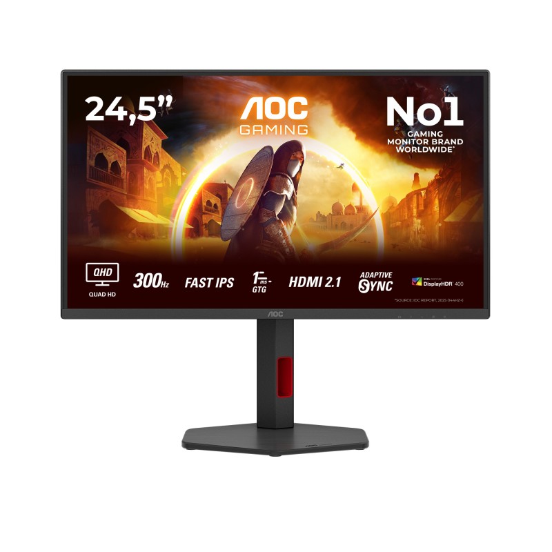 G4 Q25G4SR pantalla para PC 62 2 cm (24.5") 2560 x 1440 Pixeles Quad HD LED Negro  Rojo