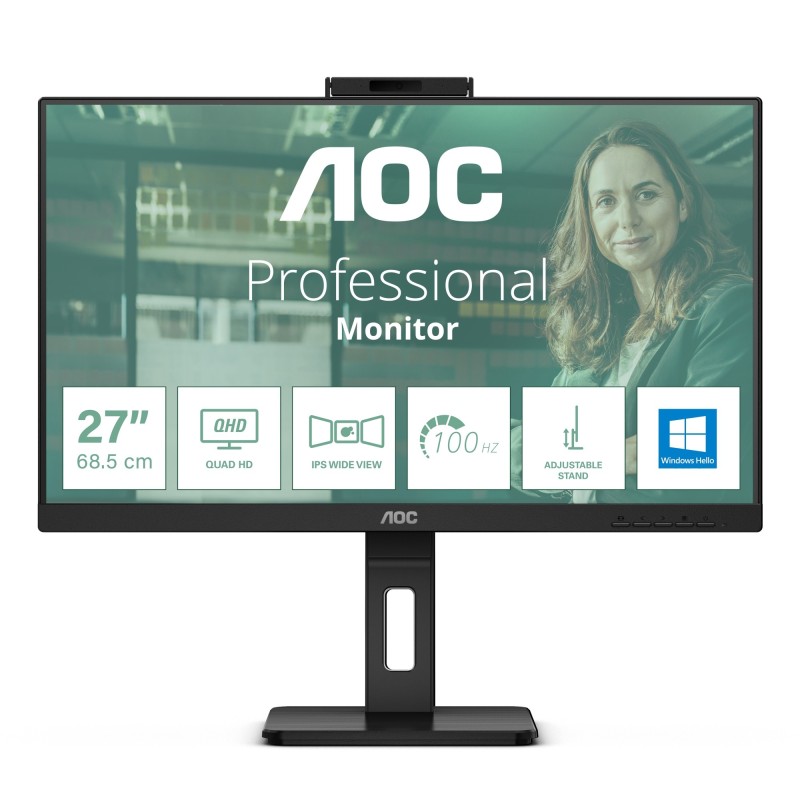 Q27P3CW pantalla para PC 68 6 cm (27") 2560 x 1440 Pixeles Quad HD LED Negro