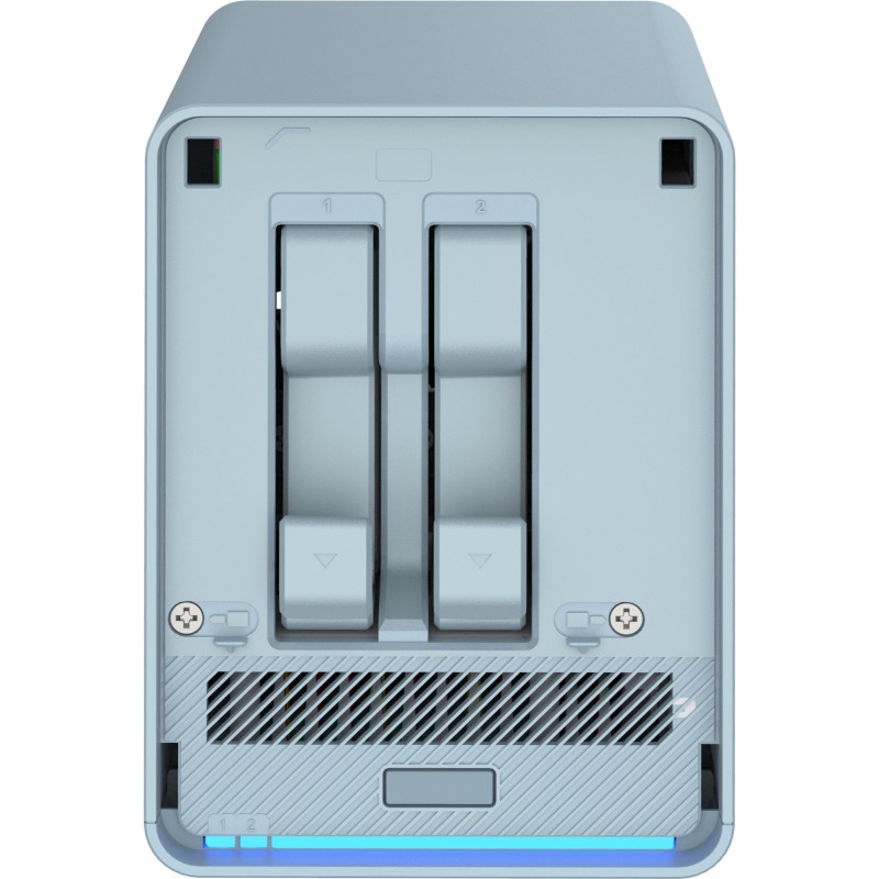 QMiroPlus-201W NAS Escritorio Intel® Celeron® J4125 4 GB DDR4 0 TB QNAP Turbo System Azul