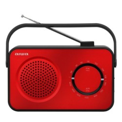 R-190RD radio Portátil Analógica Negro  Rojo