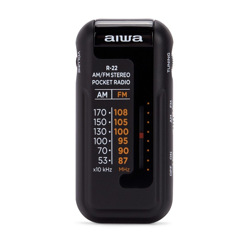 R-22BK radio Personal Analógica Negro