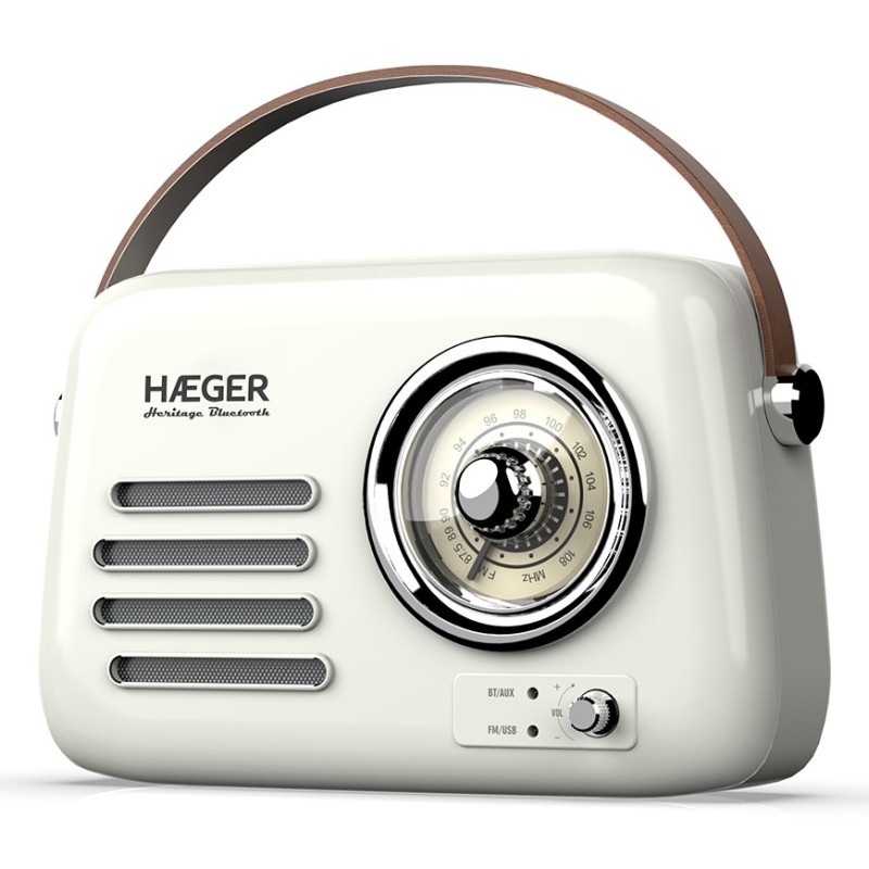 RB-CRE.003A radio Portátil Analógica Crema de color