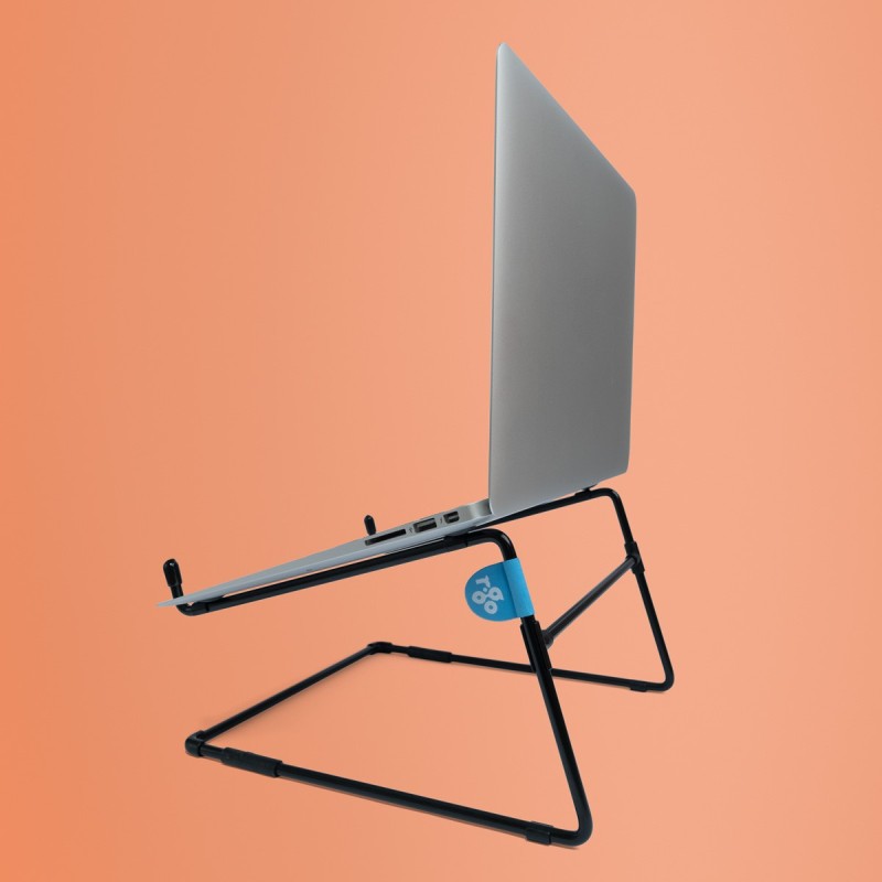 Soporte para portátil R-Go Steel Office  apto para 10-22 pulgadas  negro