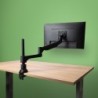 Brazo de monitor R-Go Caparo Single para un monitor capacidad de carga de 3-9 kg  ajustable con resorte de gas  circular
