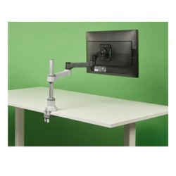 Brazo de monitor R-Go Zepher Single  para un monitor  ajustable  capacidad de carga de 0-8 Kg  100% circular  negro