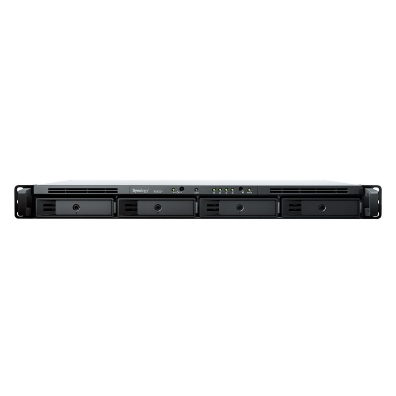 RackStation RS422+ servidor de almacenamiento NAS Bastidor (1U) Ryzen Embedded R1600 2 GB DDR4 DSM Negro