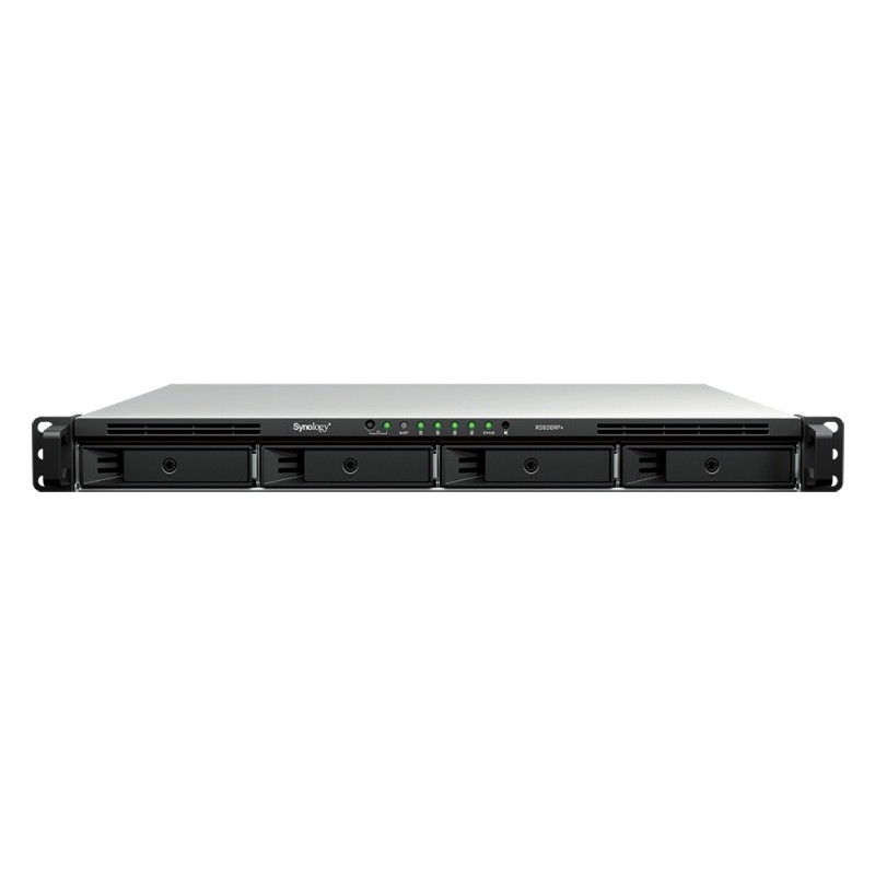 RackStation RS826RP+ servidor de almacenamiento NAS Bastidor (1U) AMD Ryzen V1500B 4 GB DDR4 0 TB DiskStation Manager Negro  