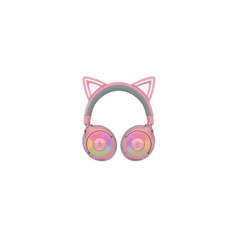 Kraken Kitty V3 Pro - Quartz Auriculares Inalámbrico y alámbrico Diadema Juego USB tipo A Bluetooth Rosa