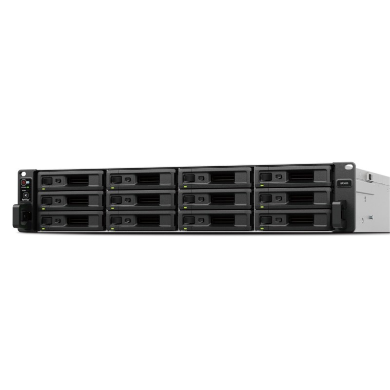 SA SA3610 servidor de almacenamiento NAS Bastidor (2U) Intel® Xeon® D-1567 16 GB DDR4 0 TB DiskStation Manager Negro  Gris