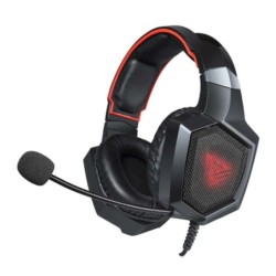 SAVGH-FORGE auricular y casco Auriculares Alámbrico Diadema Juego Negro  Rojo