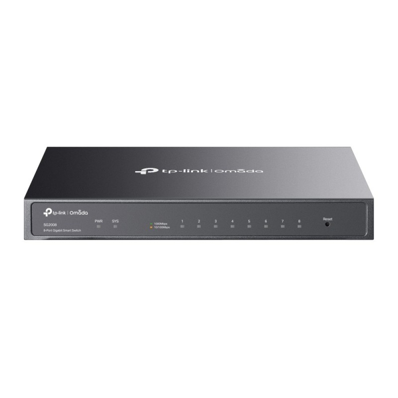 Omada SG2008 switch Gestionado L2/L2+ Gigabit Ethernet (10/100/1000) Negro