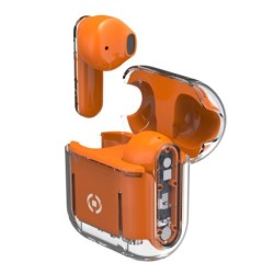 SHEER Auriculares True Wireless Stereo (TWS) Dentro de oído Llamadas/Música Naranja  Transparente