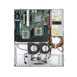 SR1630BCR servidor barebone Intel® 5500 LGA 1366 (Socket B) Bastidor (1U) Aluminio  Negro