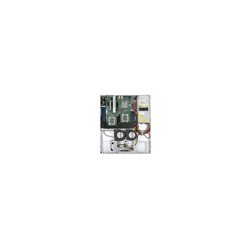 SR1630BCR servidor barebone Intel® 5500 LGA 1366 (Socket B) Bastidor (1U) Aluminio  Negro