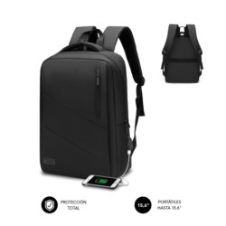 City Backpack Mochila para portátil 15.6"  Poliéster Oxford  Negra