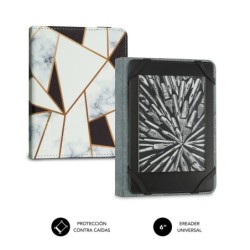 Funda Libro Electrónico Clever Ebook Case 6" Marmol Negro