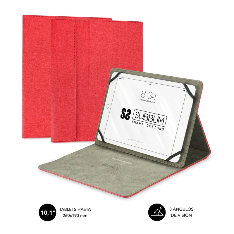 Funda Tablet Clever Stand Tablet Case 10 1" Red
