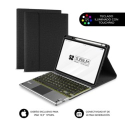 Funda Tablet KEYTAB ProBT Touchpad Ipad 10 9/11 10a/11a Gen NEGRA