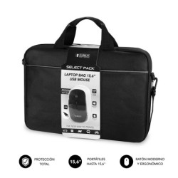 Maletín con Ratón Select Pack Wired Mouse USB + Laptop bag 15 6"