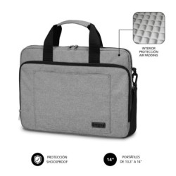 Maletín Ordenador Air Padding Laptop bag 13 3-14" Grey