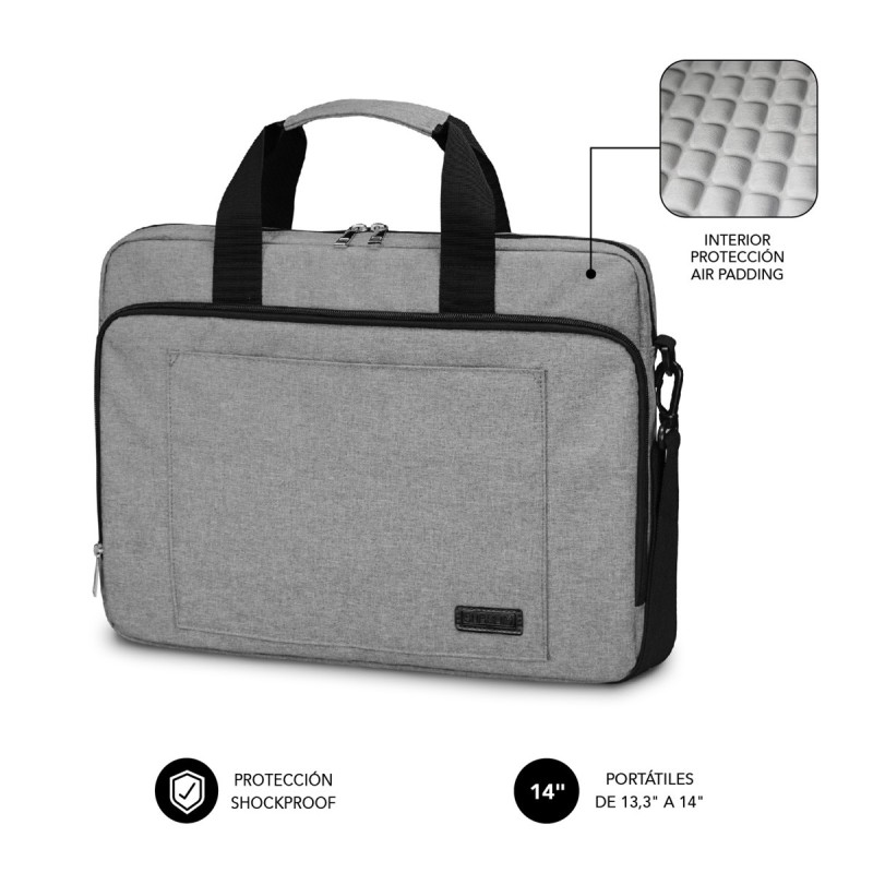 Maletín Ordenador Air Padding Laptop bag 13 3-14" Grey