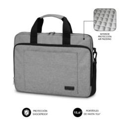 Maletín Ordenador Air Padding Laptop bag 15 6" Grey