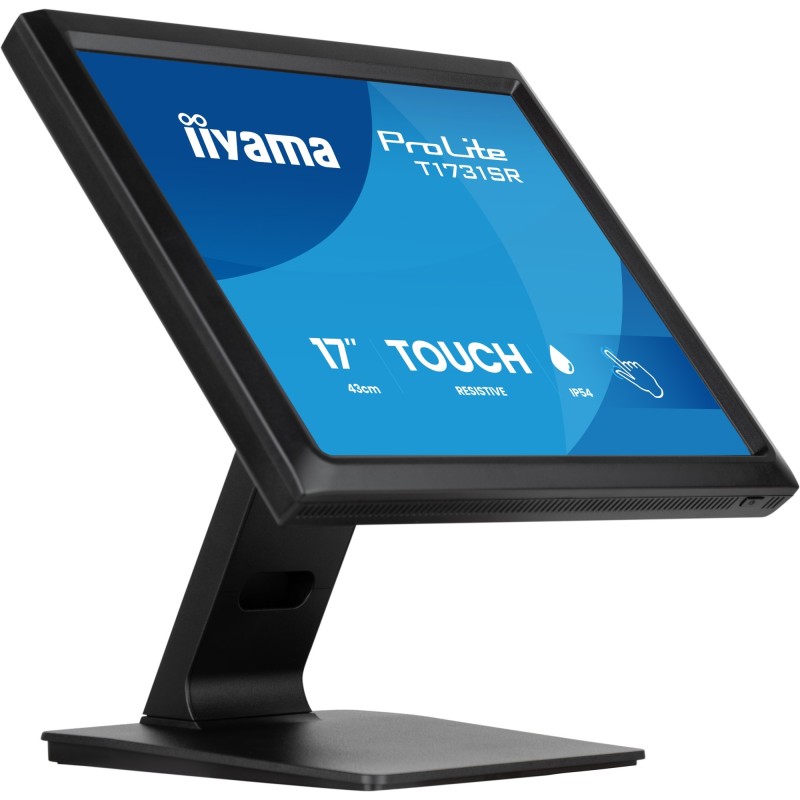 ProLite T1731SR-B2S pantalla para PC 43 2 cm (17") 1280 x 1024 Pixeles SXGA LCD Pantalla táctil Mesa Negro
