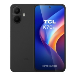 K70 4G 17 3 cm (6.8") Ranura híbrida Dual SIM Android 16.0 USB Tipo C 4 GB 128 GB 5200 mAh Negro