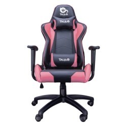 Silla Gecko gaming negra/rosa  brazos fijos  butterfly  base nylon  ruedas nylon  gas clase 4