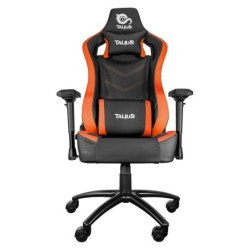 silla Vulture gaming negra/naranja butterfly  base nylon  ruedas nylon