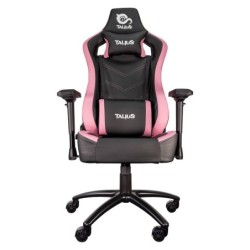 silla Vulture gaming negra/rosa butterfly  base nylon  ruedas nylon