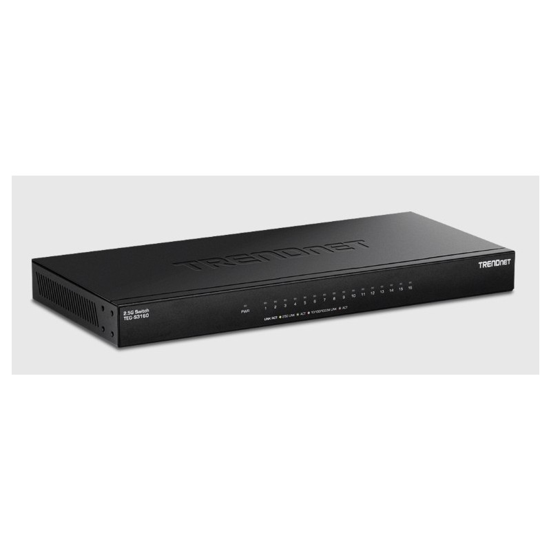 TEG-S3160 switch No administrado 2.5G Ethernet (100/1000/2500) Escritorio Negro