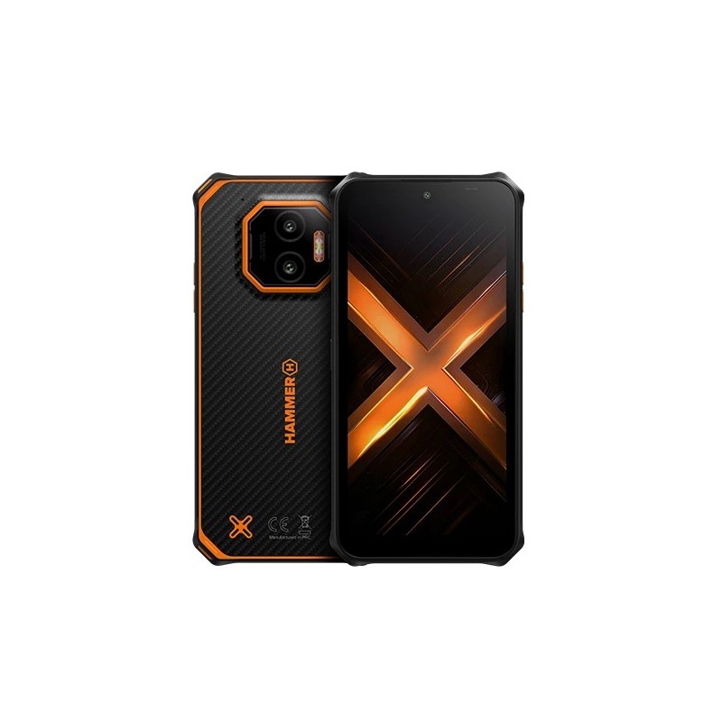 Energy X2 5G 8/256 GB 15 5 cm (6.1") SIM doble Android 15 USB Tipo C 8 GB 5000 mAh Negro  Naranja