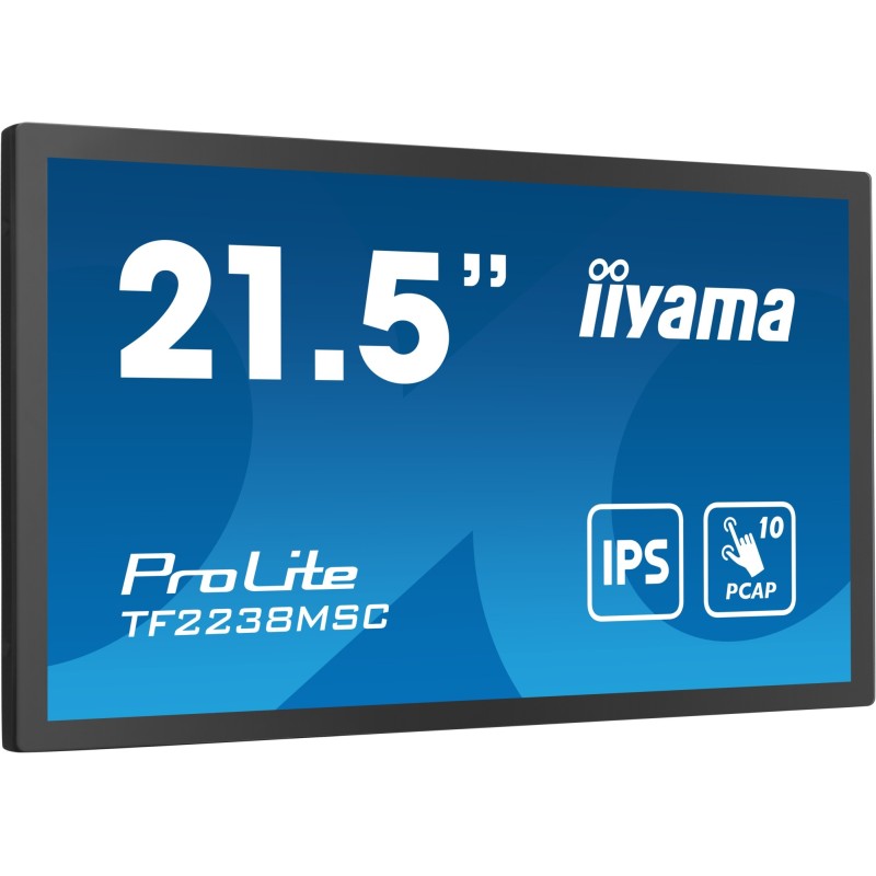 TF2238MSC-B1 pantalla para PC 53 3 cm (21") 1920 x 1080 Pixeles Full HD LED Pantalla táctil Negro
