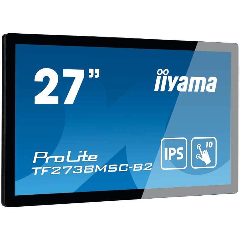 ProLite TF2738MSC-B2 pantalla para PC 68 6 cm (27") 1920 x 1080 Pixeles Full HD LED Pantalla táctil Multi-usuario Negro