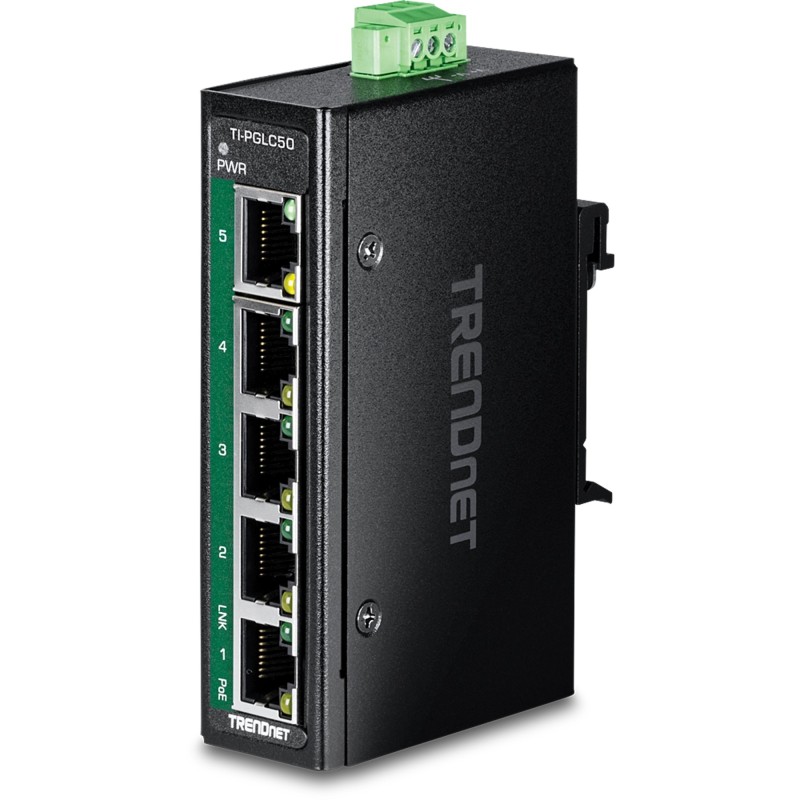 TI-PGLC50 switch No administrado Gigabit Ethernet (10/100/1000) Energía sobre Ethernet (PoE) Negro