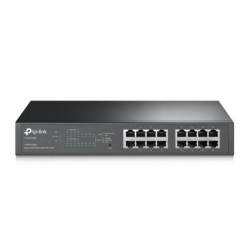 TL-SG1016PE switch Gestionado L2 Gigabit Ethernet (10/100/1000) Energía sobre Ethernet (PoE) Negro