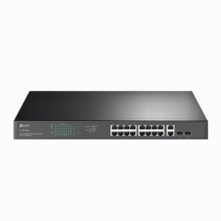 TL-SG1218MP switch No administrado Gigabit Ethernet (10/100/1000) Energía sobre Ethernet (PoE) 1U Negro
