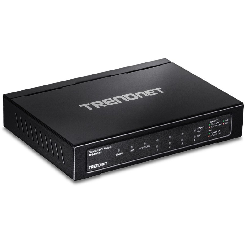 TPE-TG611 switch Gigabit Ethernet (10/100/1000) Energía sobre Ethernet (PoE) Negro