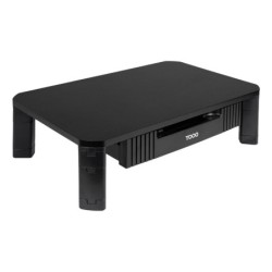 Soporte Elevador Multiusos con Cajón para Monitor/Portátil  Negro