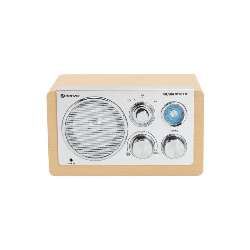 TR-63LW radio Personal Analógica Bamboo  Plata