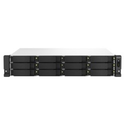 TS-1264U-RP NAS Bastidor (2U) Intel® Celeron® 8 GB DDR4 0 TB QNAP QTS Aluminio  Negro